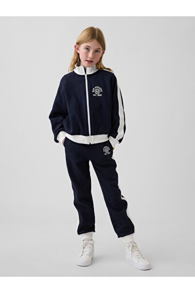 GAP Kız Çocuk Lacivert GapFit Tech Athletic Logo Eşofman Altı