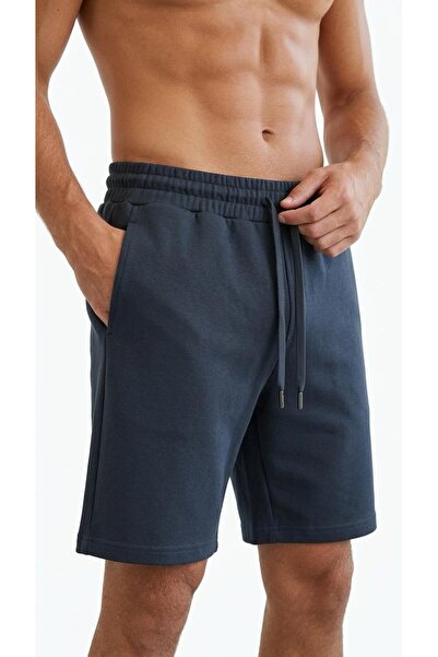 Plus Scorpion Men's Combed Cotton Shorts with Elastic Laces, Comfortable Fit,...
