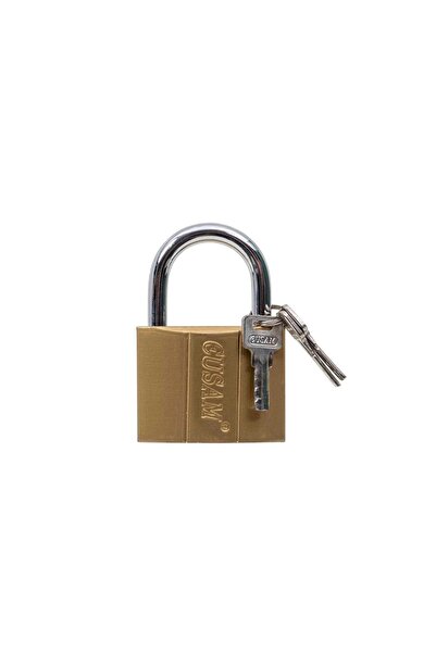 FOXMAG24 Χρυσό λουκέτο 75 χιλιοστών με 3 κλειδιά, ανθεκτικό και εύχρηστο