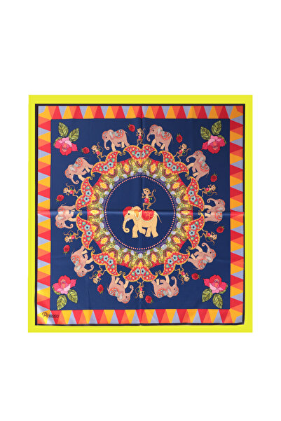 Inno 60x60 εκ. Φουλάρι Premium με σατέν σχέδιο και ραφές