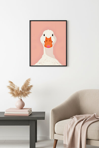 huhuli Ρετρό ζωγραφική με πουλιά σε φυσικό ξύλινο πλαίσιο - Εξαιρετικό πορτρέ...