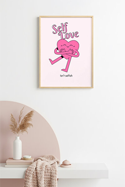 huhuli Ρετρό ζωγραφική σε ροζ αποχρώσεις με φυσικό ξύλινο πλαίσιο - Ζωγραφική...