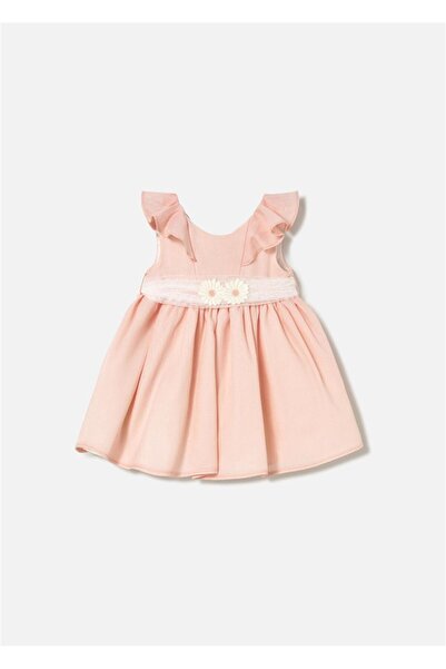 MAYORAL Baby Girl Belted Sleeveless Dress Powder 1903