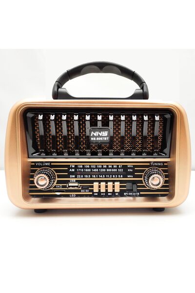 NNS RADYO NOSTALJİ ŞARJLI PİLLİ BT/USB/SD NS-8067BT