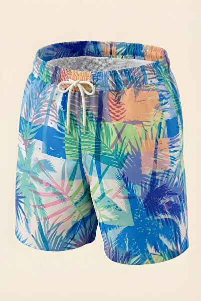 MODANINO Αγορίστικο σορτς για θάλασσα & πισίνα - με τσέπες με φερμουάρ και σχ...
