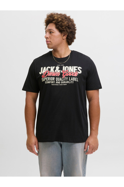 Jack & Jones Ανδρικό μπλουζάκι με στάμπα, στρογγυλή λαιμόκοψη, κανονική εφαρμ...