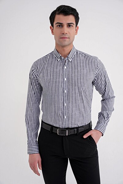 Efor Men's Slim Fit Black Shirt g 1598