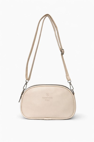 Sanmorris Women's Double Compartment Zippered Shoulder Bag with Adjustable St...