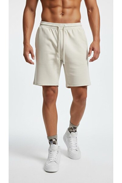 Plus Scorpion Men's Combed Cotton Shorts with Elastic Laces, Comfortable Fit,...