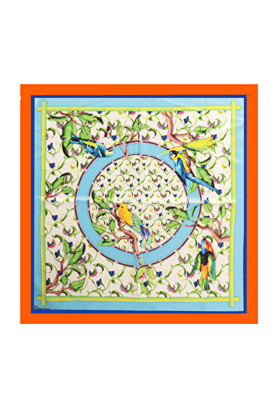 Inno 60X60 cm Premium Satin Patterned Stitched Scarf