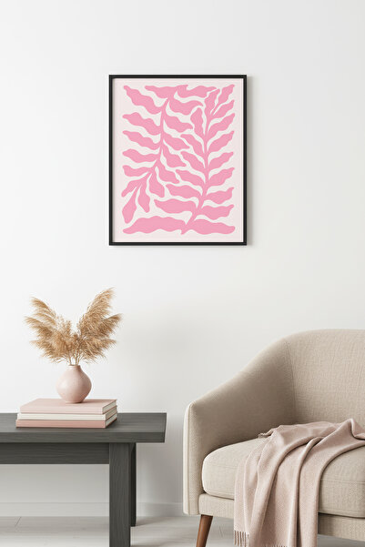 huhuli Επιτραπέζια ζωγραφική με ρετρό φύλλα και φυσικό ξύλινο πλαίσιο - Παστέ...