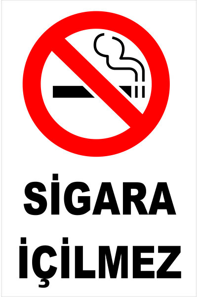 Sigara İçilmez 20x30 Levha 3mm Dekota