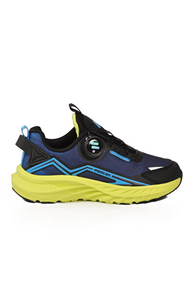 Minicankids Wide Fit Blue Mechanism Lace-Up Boys' Sports Shoes 25001 P