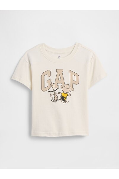 GAP Erkek Bebek Beyaz BabyGap | Peanuts Grafik T-Shirt