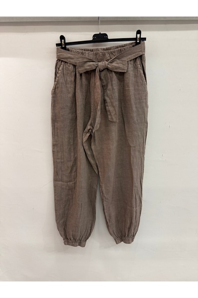 della moor Women's Mink Color Elastic Waist and Cuffs Carrot/Shalwar Style Li...