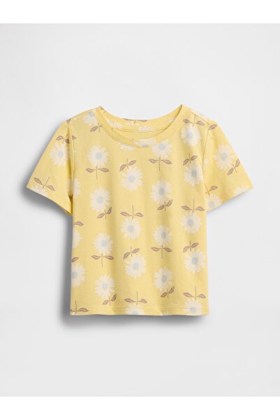 GAP Kız Bebek Sarı Mix & Match Grafik Baskılı T-Shirt
