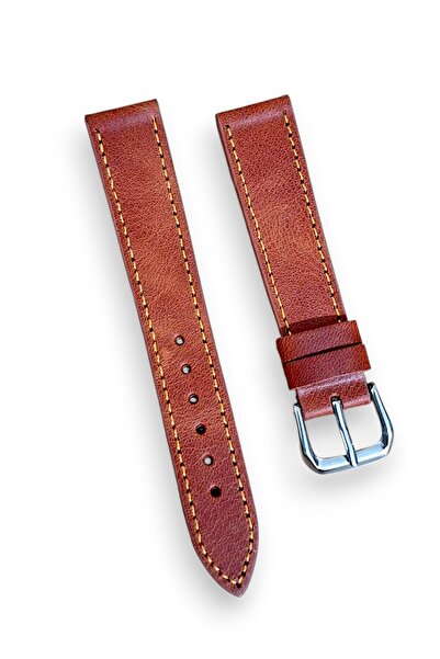 Vintage 18mm Crazy Horse Hakiki Deri El Yapımı Saat Kordonu