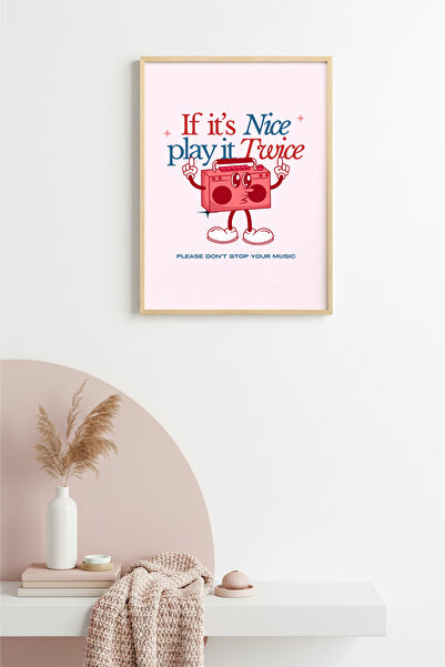 huhuli Ρετρό ζωγραφική μουσικής με φυσικό ξύλινο πλαίσιο - Παιχνίδι μουσικής ...