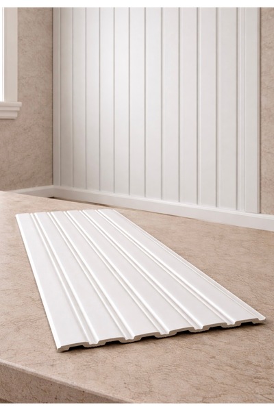 polimer LAMBİRİ BEYAZ İNCE OLUKLU 12 x 280 EV OFİS DEKOR