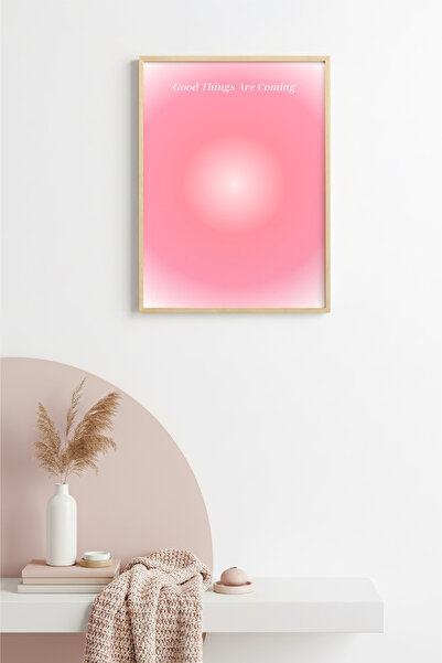 huhuli Ρετρό πίνακας με φυσικό ξύλινο πλαίσιο - Παστέλ Μοτίβο με θέμα  "Τα κα...