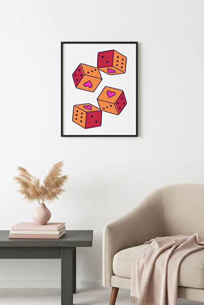 huhuli Ρετρό πίνακας με φυσικό ξύλινο πλαίσιο - Ποπ Αρτ με γεωμετρικά σχέδια ...