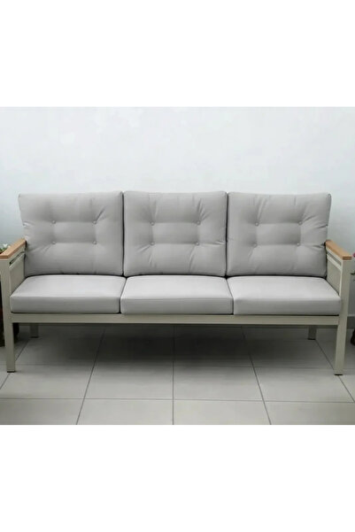 adımshops OPAL 3lü (GRİ) Metal Gövde Balkon-bahçe-kafe,çay Seti,koltuk Takımı...