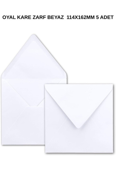 Oyal Četvrtasta koverta bela 110 gr 114X162MM 5 komada – Elegantna i izdržlji...