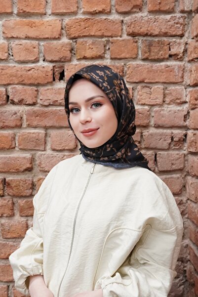 efdal şal eşarp Olive Pattern Voile Soft Scarf