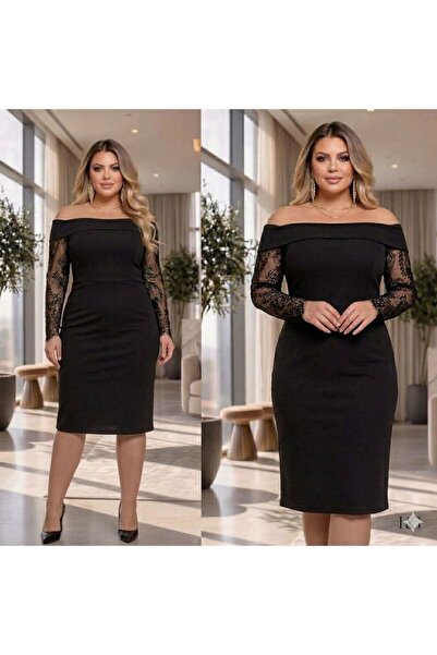 CİXAPLE Φόρεμα με δαντέλα στο γιακά τύπου Μαντόνα