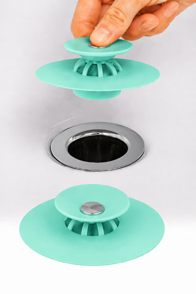 omilife Silikon Lavabo Süzgeci Banyo Küvet Tıkacı Saç Tutucu Gider Koruyucu E...