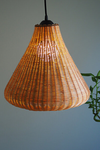 rattam Doğal Rattan Sarkıt KAPALI Avize: Bumblebee