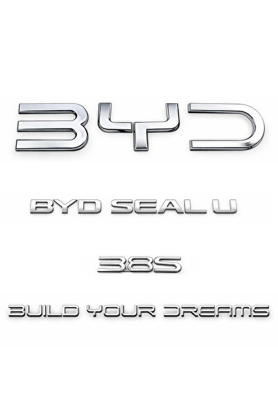 EDEXPORT Byd Seal U 3.8 S Set of 4 Build Your Dreams Luggage Lettering Black ...