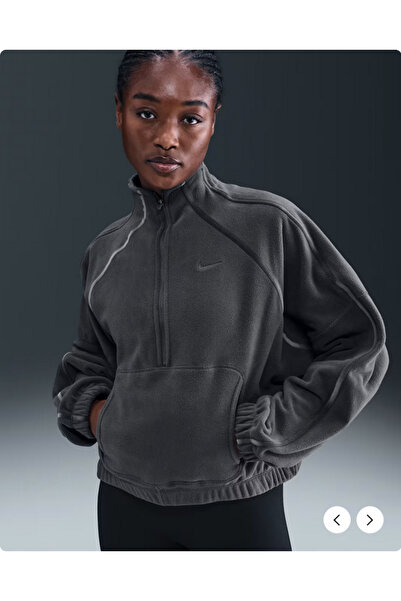 Nike One Therma-FIT HZ Top Polar Kadın oversize Sweatshirt(yousports)