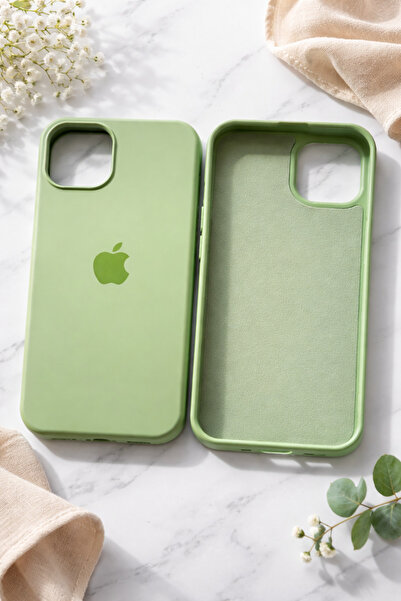 TEYİN AKSESUAR İphone 13/14 ile uyumlu Lansman slikon telefon kılıfı - açık y...