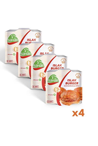 Bahar Hindi Pişmiş Islak Hamburger 200g x 4 Adet