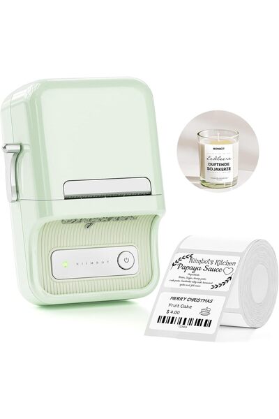 NiiMbot B21S Etiket Makinesi, Bluetooth Barkod Etiket Yazıcı, iOS ve Android ...