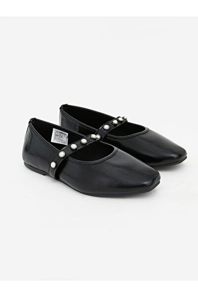 LC Waikiki LCW STEPS Γυναικείες μπαλαρίνες με τετράγωνη μύτη και λεπτομέρεια ...