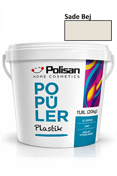 Polisan Popüler Plastik 20 Kg İç Cephe Boyası – Ekonomik & Kolay Uygulama - S...