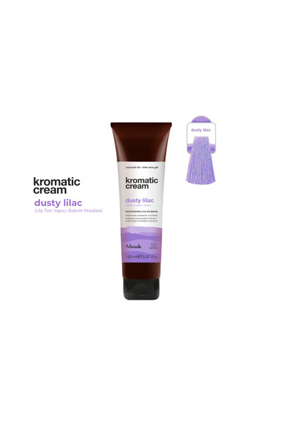 Nook Kromatic Cream Dusty Lilac Lila Ton Yapıcı Işıltı Veren Saç Maskesi 150m...