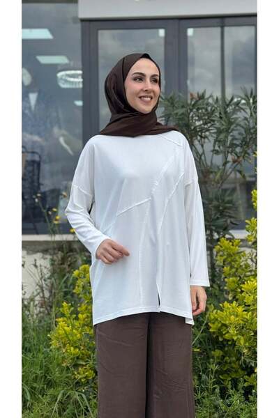 AlMarwah Geomertrik Desenli Tunik 102251