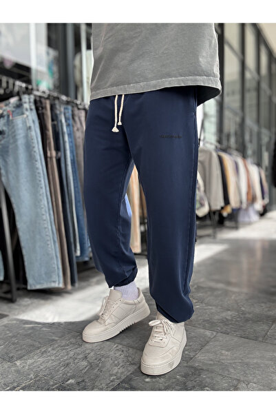 BYBASICMAN Trening lavabil cu picior elastic, albastru marin TW-1162