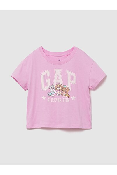 GAP Kız Bebek Pembe Paw Patrol Logo T-Shirt