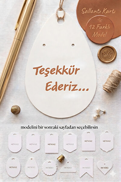 alışveriş kurdu 4x6cm 100 Adet Sallantı Kartı Paketleme Özelleştirilebilir De...