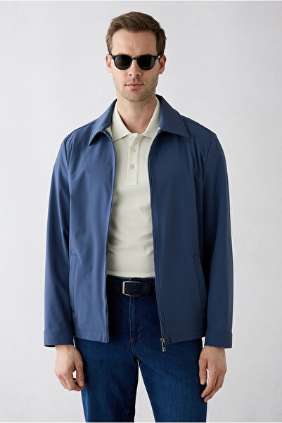 Kiğılı Baby Collar Zippered Seasonal Coat with Pockets