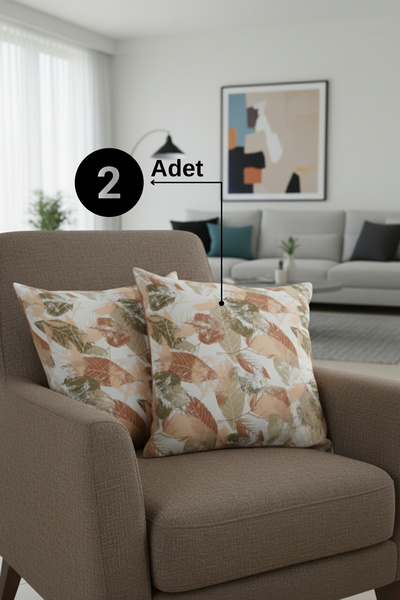 Senpai Chevron Bohem Dekoratif Punch Yastık Kırlent Kılıfı 2 Adet | 45x45 Son...