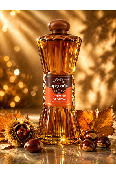TOPÇUOĞLU KOLONYA Topçuoğlu Kestane Kolonyası 60° 400 ml | Sıcak ve Yumuşak Koku