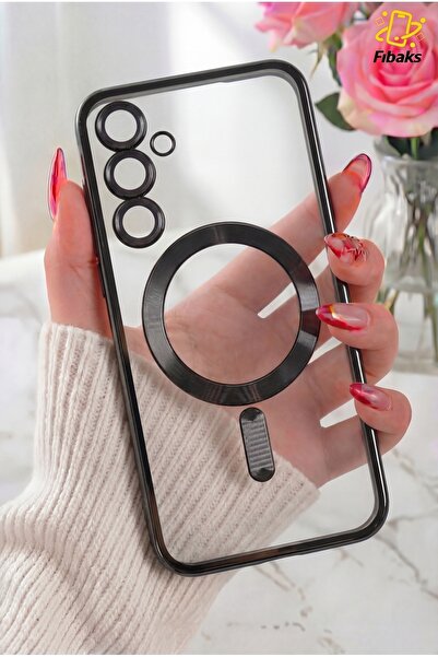 Fibaks Galaxy S26 Kılıf Kamera Lens Koruma Camlı Magsafe Şarj Destekli Kenarı...