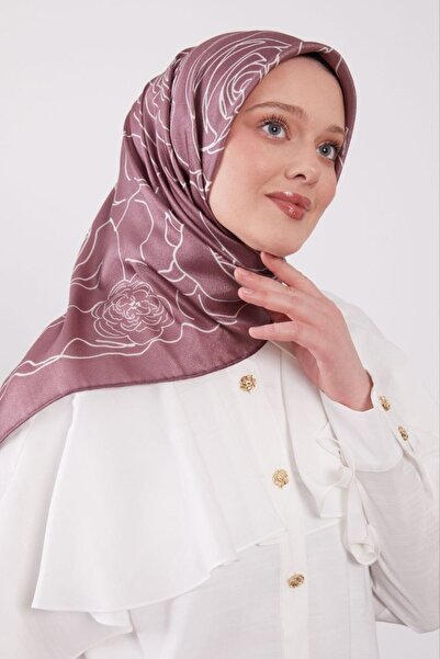 Levidor Αφηρημένο σχέδιο λουλουδιών με λαμπερό κρυστάλλινο κασκόλ