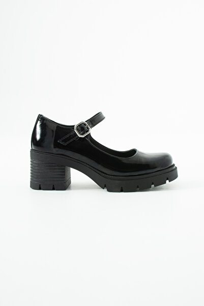 Siena Shoes Zeron Γυναικεία Ελαστικά Λουράκια από Γνήσιο Δέρμα Loafer Μαύρο Λ...