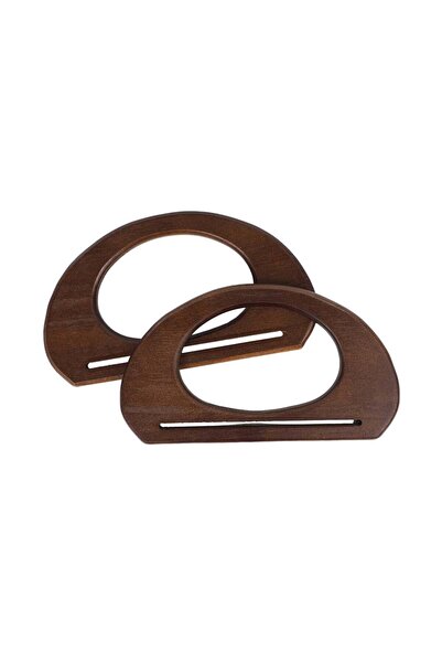 Ritzz Half Ring Oval Wooden Bag Handle - Bitter Brown